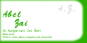 abel zai business card